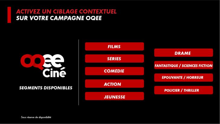 Canal+ Brand Solutions déploie le ciblage contextuel sur OQEE Ciné de Free